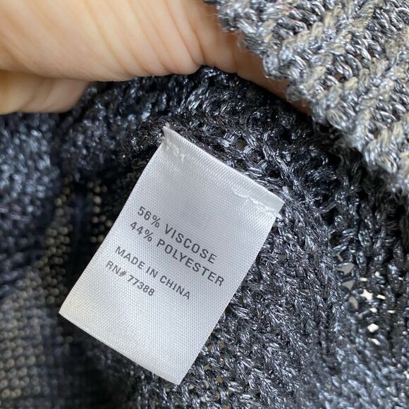 Madewell  Wallace Metallic Shimmery Knit Sweater - Picture 3 of 6
